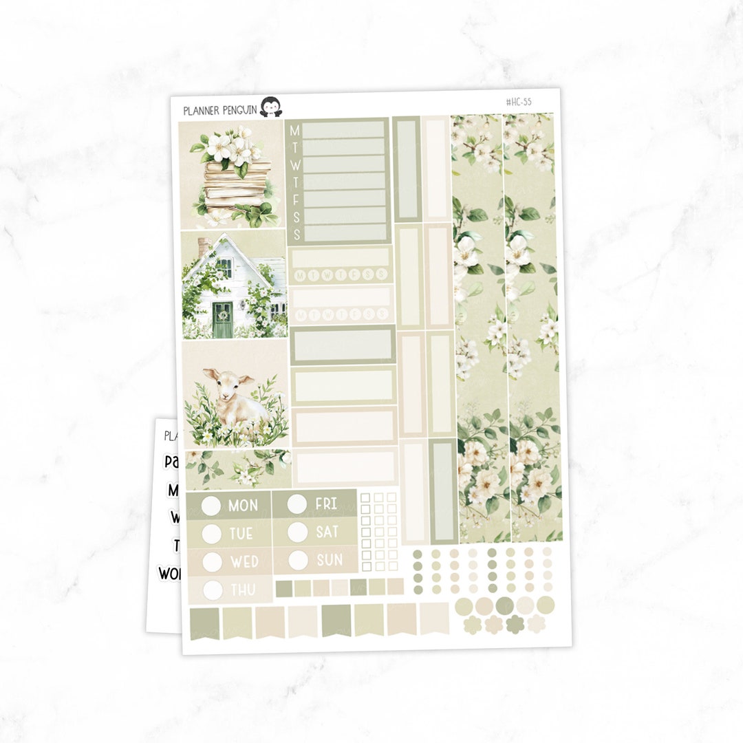 Spring Breeze Hobonichi Cousin Weekly Sticker Kit // Cousin A5 // #HC ...