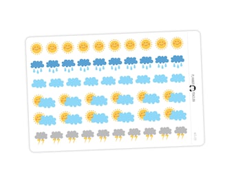 Pegatinas del planificador del tiempo - Multi Color / Matte Removable / Functional stickers // #FS-139