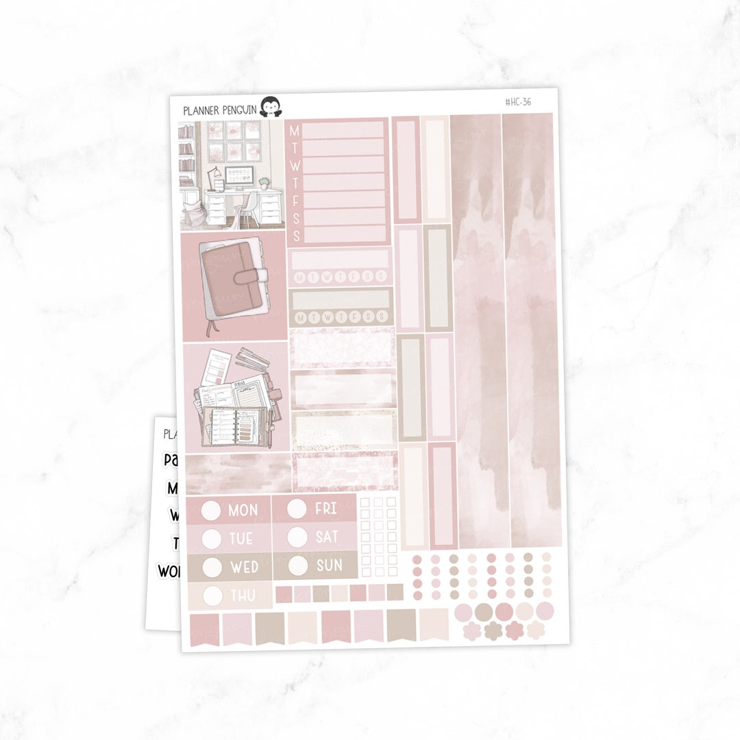 Boss Hobonichi Cousin Weekly Sticker Kit // Cousin A5 // #HC-36 - Etsy