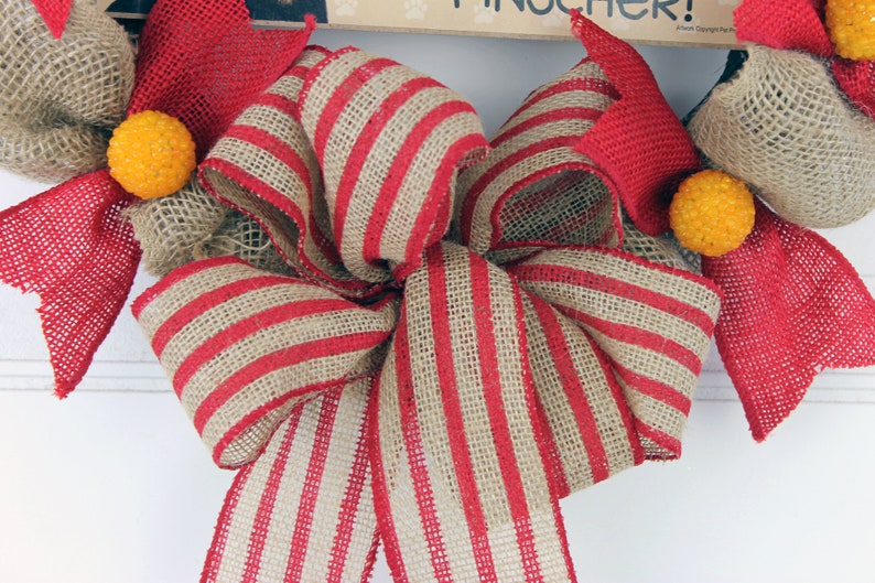 Pet Lover/'s Wreath Dog Lover/'s Wreath Personalized Min Pin Pet Wreath Miniature Pinscher Wreath Personalized Dog Wreath Min Pin Gift