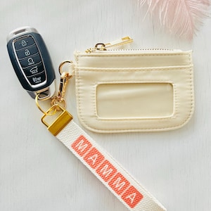 Llavero para mamá con correa para la muñeca / Cordón para billetera de muñeca / Cordón para llave de identificación / Llavero para el Día de la Madre / Regalo para mamá / Correa para llaves