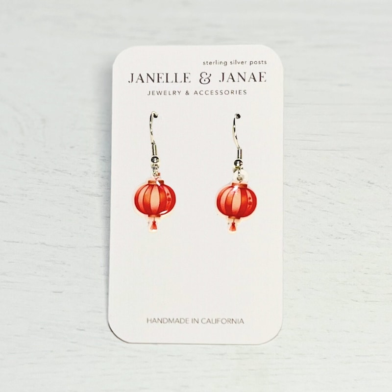 QING LANTERN EARRINGS