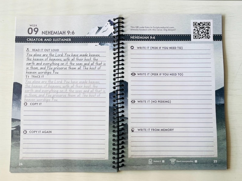Scripture Writing Journal | 52-week Memory Verse Study | Christian ...