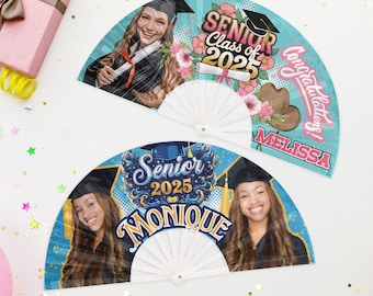 Personalized Hand Fans | Custom Clacker Fans | Graduation Hand Fans | Folding Hand Fan | Hand Fans for Party | Rave Dancing Fan