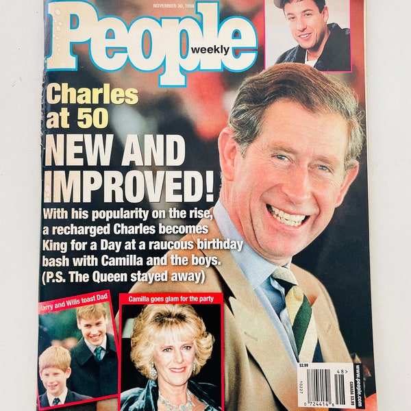 People Magazine November 30 1998 Prince Charles Adam Sandler Rick James