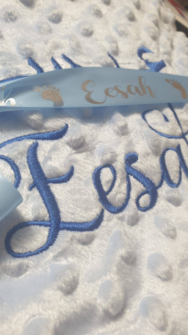 Personalised Baby Blanket in Arabic or English With Any Name Etsy