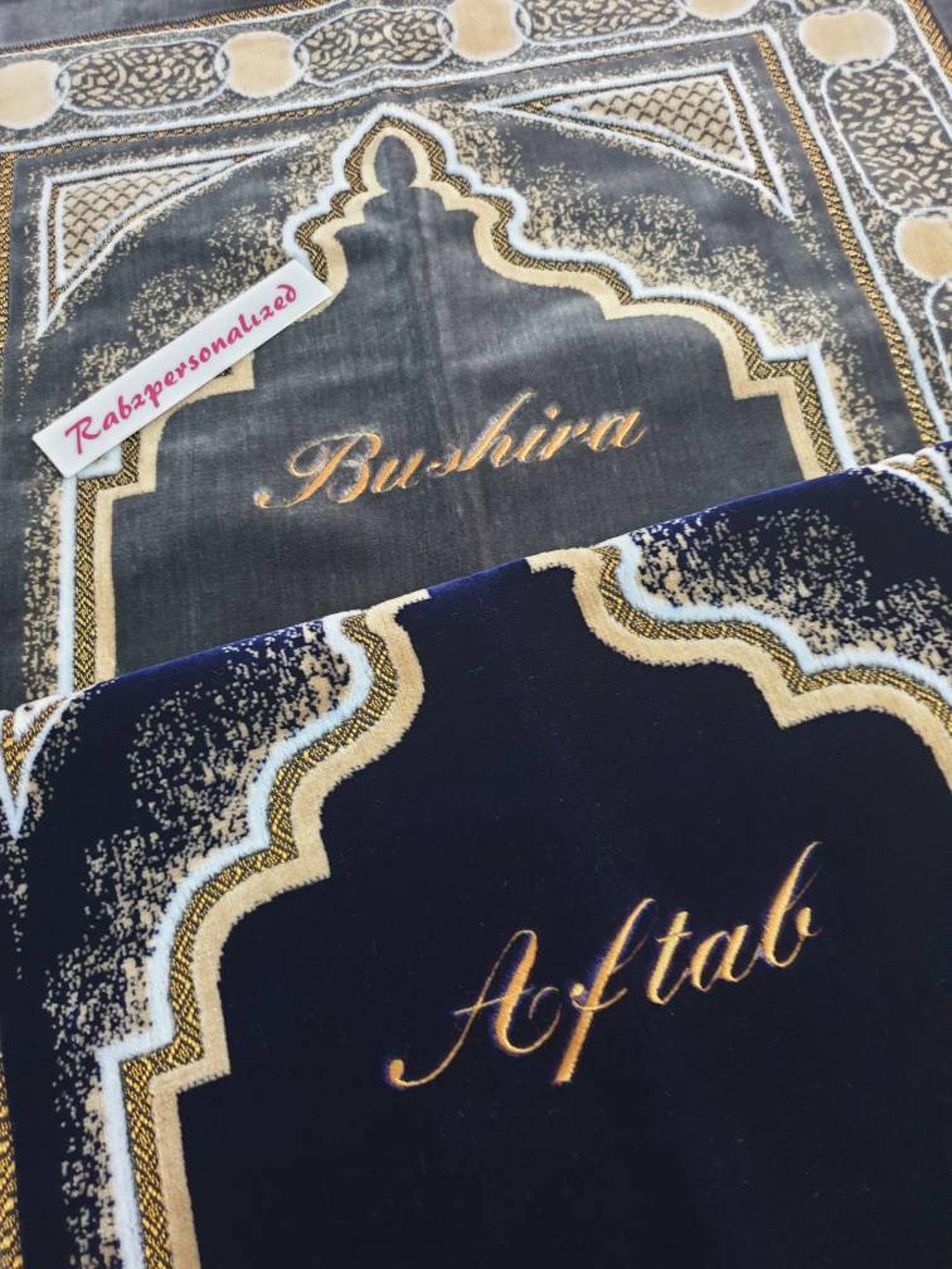 Personalised Mussallah Prayer Mat embroidered with any name Etsy