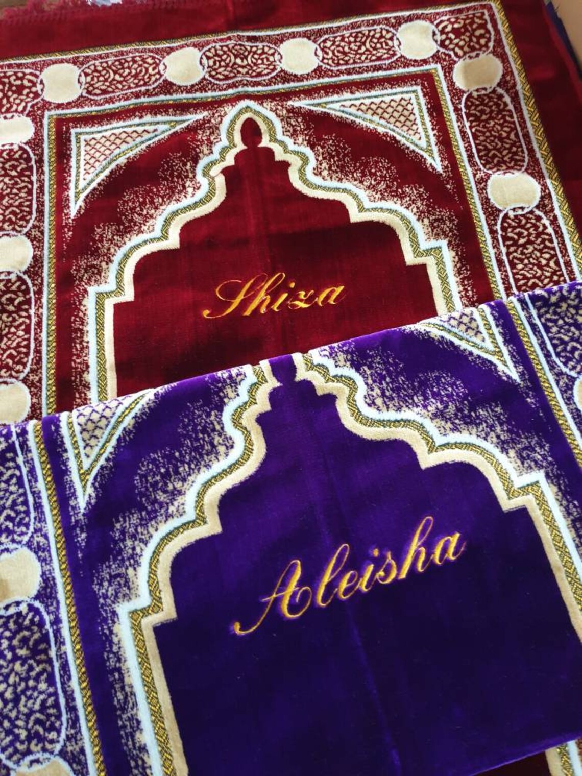 Personalised Mussallah Prayer Mat embroidered with any name Etsy