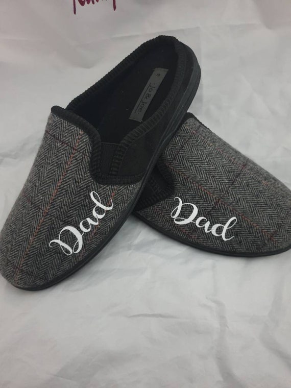 personalised slippers mens