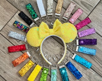 Minnie Ears Holder, Holds a Single Pair of Ears, Sequins
