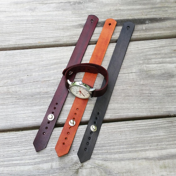 Leather Watch Strap Etsy