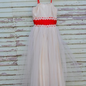 50s Red Prom Dress - Etsy