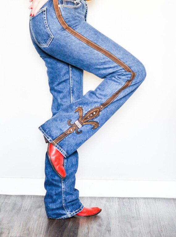 Western Denim Slim Studded Fit 