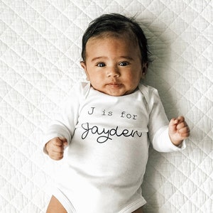 Name ONESIE®, Baby Shower Gift, Baby Name Onesie, Personalized Onesie, Baby Boy Onesie, Baby Girl Onesie, Custom Onesie, Unisex Baby Gift