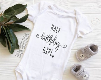 half birthday onesie target