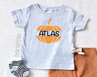 Customized Halloween Toddler Tee shirt, Pumpkin Name Baby ONESIE®, Personalized Baby Gift, Pumpkin Onesie, Personalized Onesie, Baby Shower