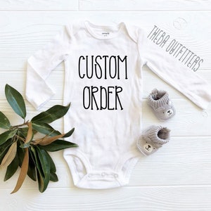 Aangepaste Onesie, Aangepaste Shirt, Aangepaste Onesie, Gepersonaliseerde Onesie, Gepersonaliseerde Shirt, Aangepast Ontwerp Onesie, Baby Boy Girl, Baby reveal