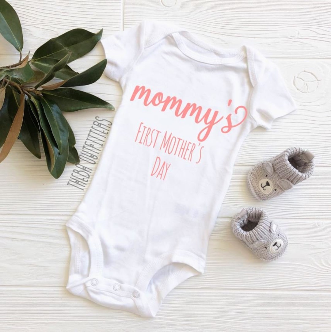 Gift for Mom, Mothers Day Gift, 1st First Mothers Day ONESIE - Main Image