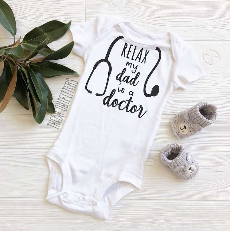 Doctor ONESIE® Relax My Dad is a Doctor Gift for Doctor Dr. Etsy