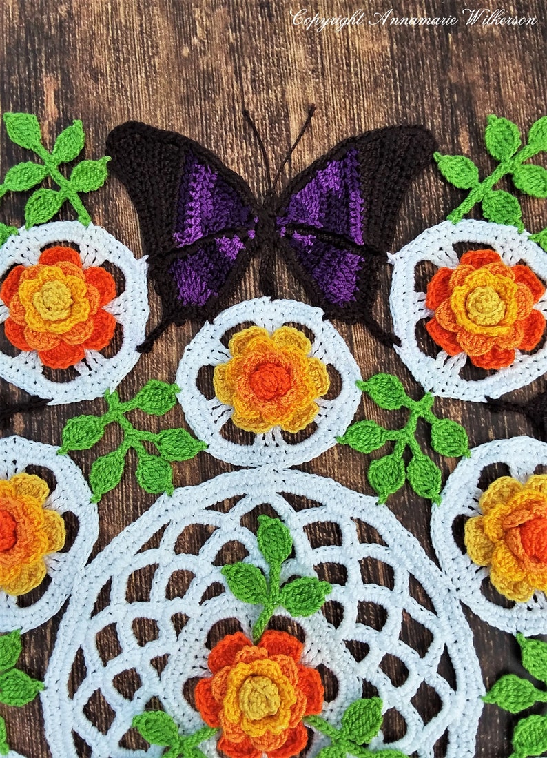 2 PATTERN BundleButterflies and Shadows & Butterfly Rose Garden Doily PDF PatternsInstant DownloadsFull Written US English Terms image 9