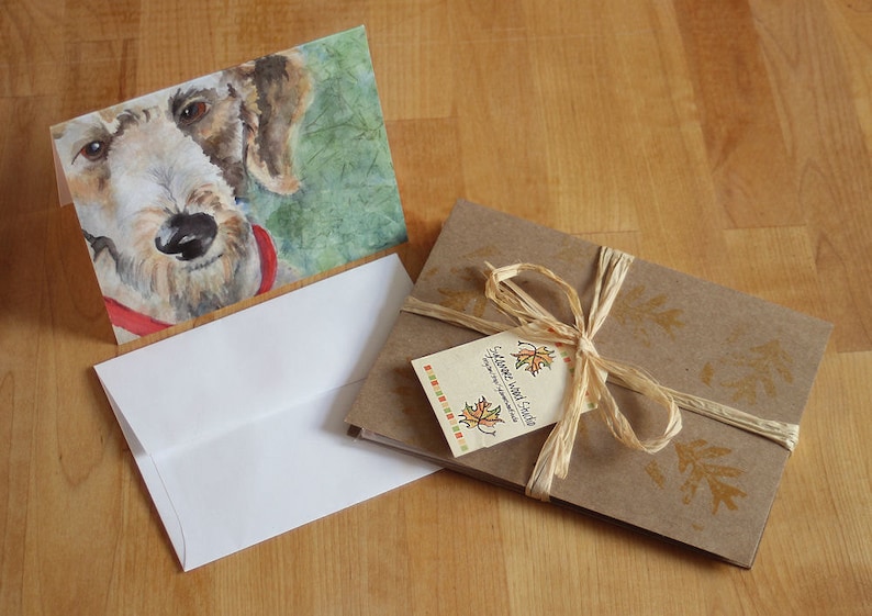 Goldendoodle Note Card Set Watercolor Dog Notecards Thank You Etsy