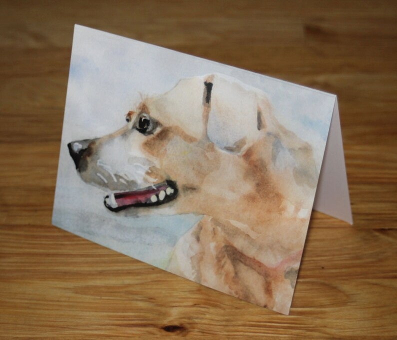 Hound Dog Note Cards Watercolor Stationery Notecard Set Dog Walker Pet Sitter Thank You Birthday Greeting Card Pack Invitations K9 Gift image 3