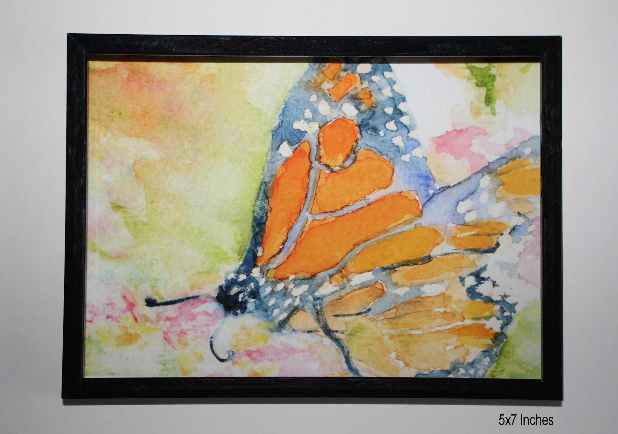 Monarch Butterfly Print Watercolor Art Picture First Paper - Etsy