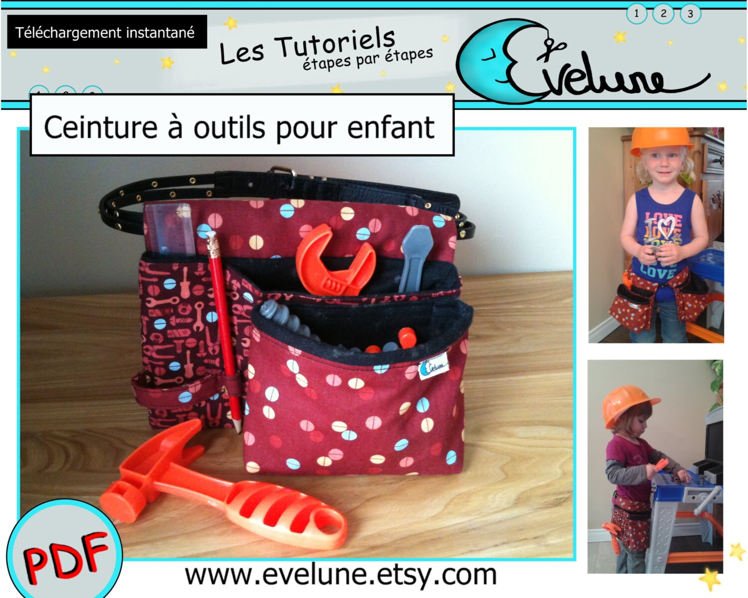 Patron Housse Pour Poussette Jouet / Relooking Poussette De Poupée / Poussette  Pour Enfant / Patron PDF En Français Evelune Gratuit 