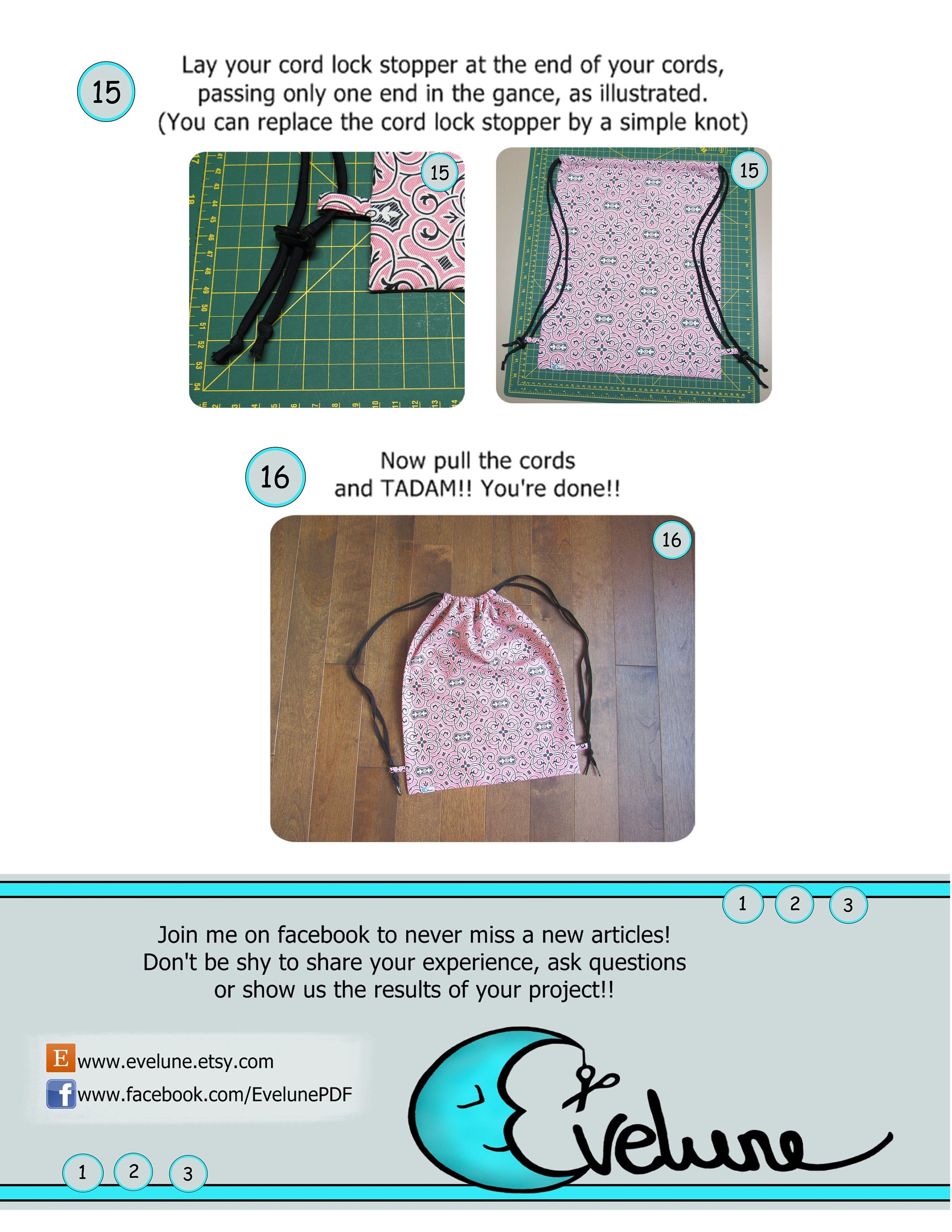 Shoe bag pattern / PDF / English pattern / kids bag / holdall Etsy Canada