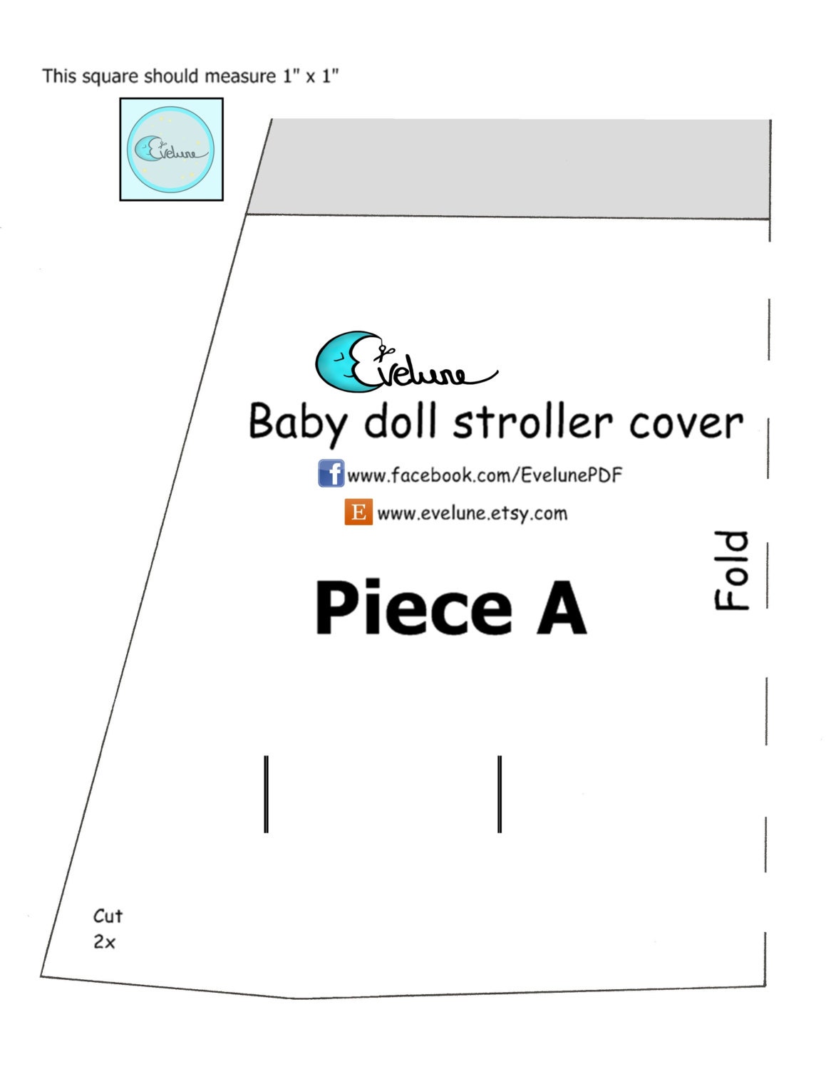 Baby doll stroller cover makeover pattern / replacement baby Etsy