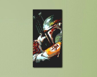 Boba Fett LEGO® Mosaic - 15 in x 30 in