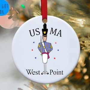 West point female cadet Christmas ornament - Personalized gift for West Point Moms Club - female USMA holiday present For Cadets - Beat Navy