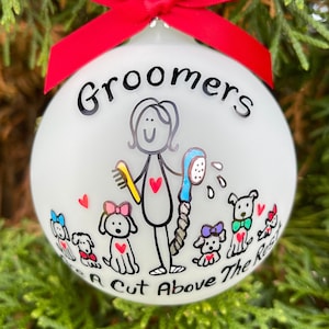 Pet Groomers Personalized Christmas ornament - Groomer gift - Dog and Cat lovers Christmas gift , Holiday Present For Animal Care