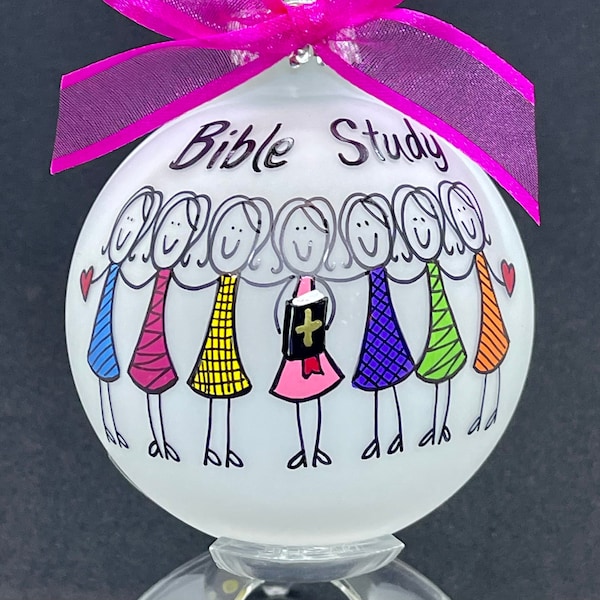 Church Group Bible Study Christmas Ornament , Ladies Book Club , Readers Holy Group , Read the Bible , Church Members Gift For Girl Friends