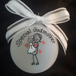 Personalized Christmas ornament for God Mother - gift for godmother _ Gift for mom - Ornament for Aunt