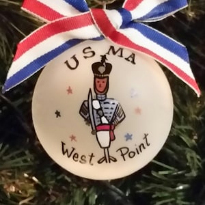 Female West Point Academy Christmas ornament - Afro American Cadet - USMC ornament for holidays -  Army veteran holiday present For Daughter