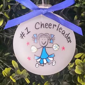 Custom personalized ornament for Cheerleaders - gift for Cheerleader