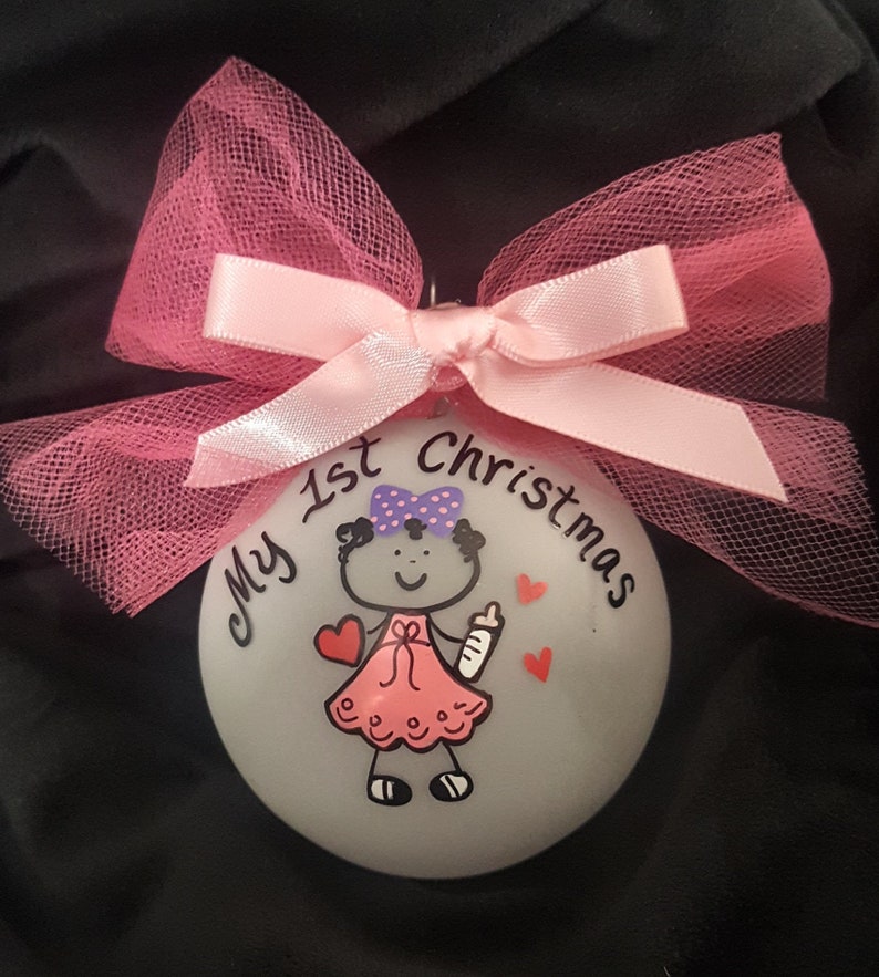 gift for baby Personalized ornament for Baby/'s first Christmas