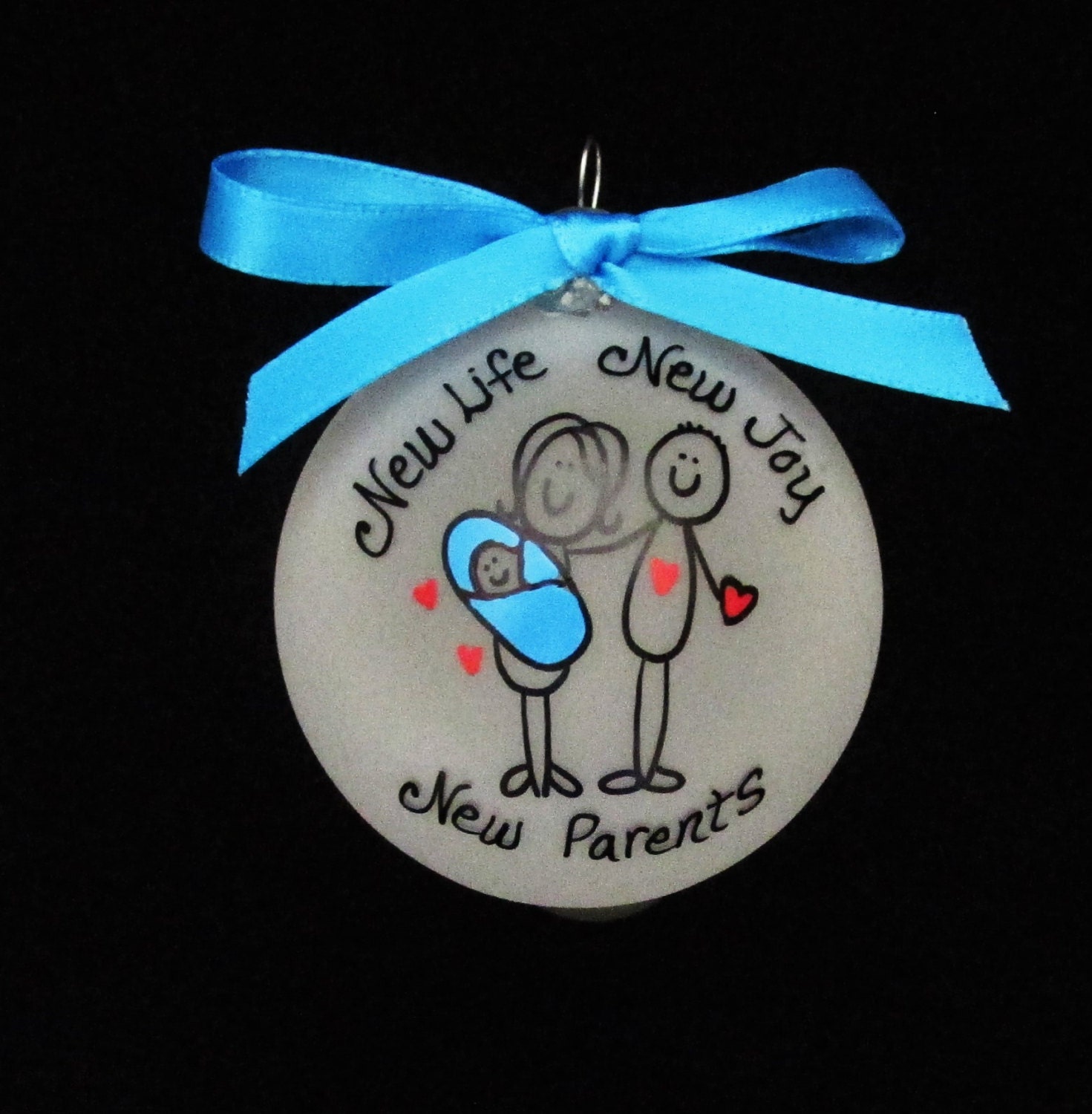 Personalized Christmas ornament for new parents personalized Etsy