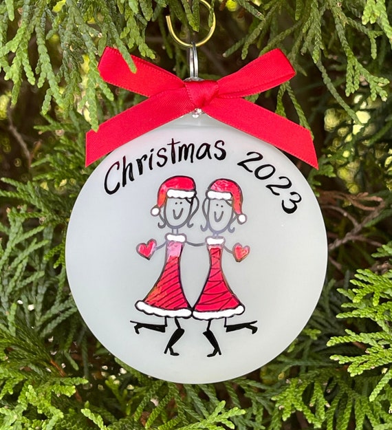 Best Friends Snowflake Christmas Ornament for Glowforge or Laser Cutter