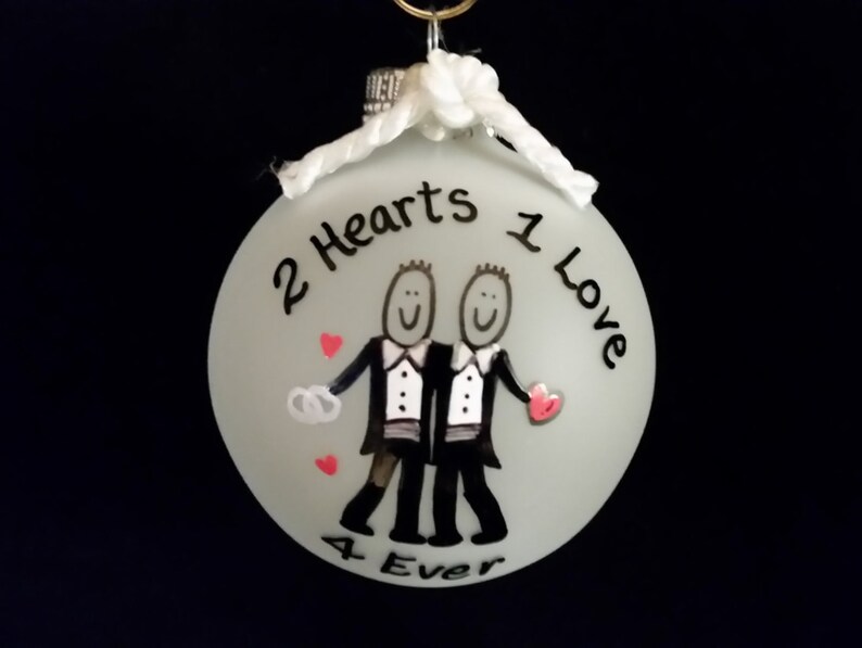 Gay wedding gift for gay men love is love and love wins gay wedding gift for Mr and Mr gay marriage gift for couple at Christmas
