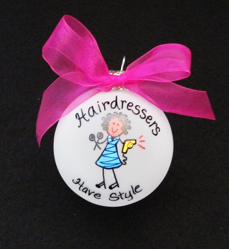 Hairdresser Christmas Ornament Personalized Custom Hair Etsy