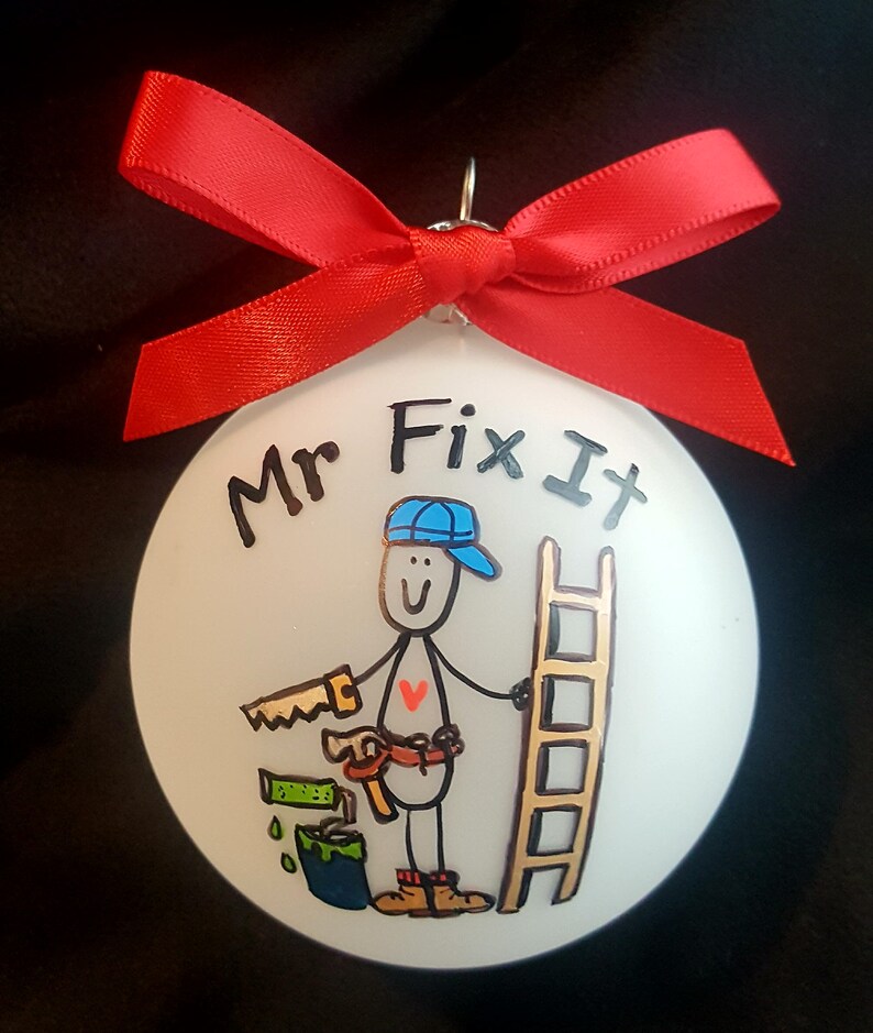 Handyman Personalized Christmas Ornament Gift for Husband Etsy