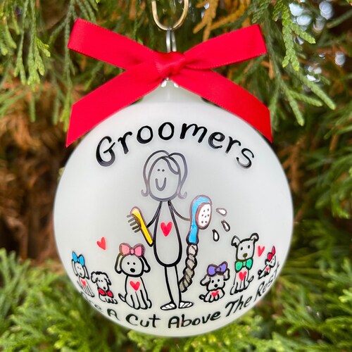 Dog Groomer Gifts For Christmas
 Pet Groomers Personalized Christmas Ornament Groomer Gift Etsy