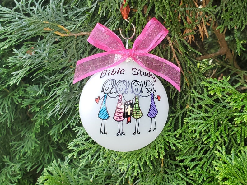 Church Group Bible Study Christmas Ornament Ladies Book Club Etsy