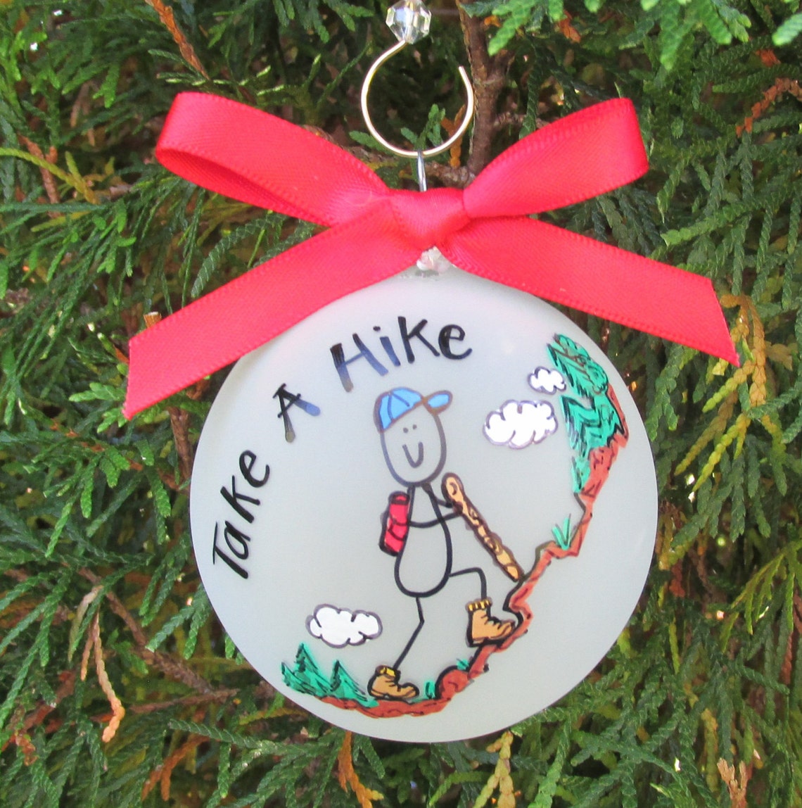 Hiking Christmas Ornaments 