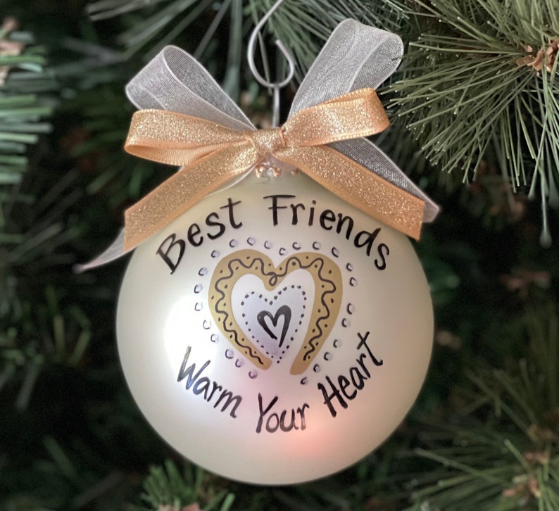Best Friends Christmas Ornament Personalized Gift for Group Etsy