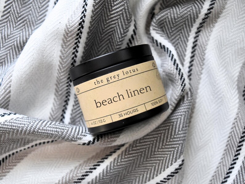 Beach Linen Soy Candle - Thumbnail 2