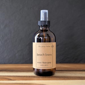 Beach Linen 8 oz. Room and Linen Spray | Fresh Scent, Clean Laundry Spray, Coastal Fragrance Refresher, Beach-Inspired, Luxury Room Spray