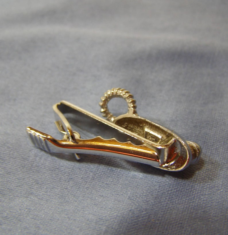 vintage Rotary Telephone Tie Clasp rare Mid Century Tie Clasp silver plate Novelty Phone Tie Bar PRINCESS PHONE Tie Clip Wedding Jewelry
